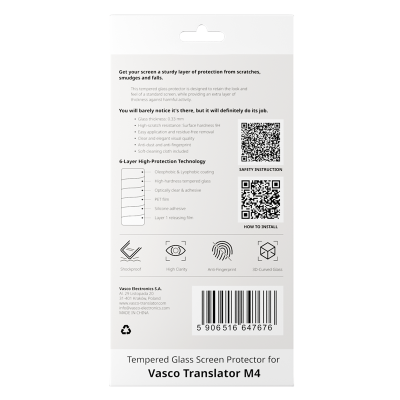 Ochranné tvrdené sklo pre Vasco Translator M4